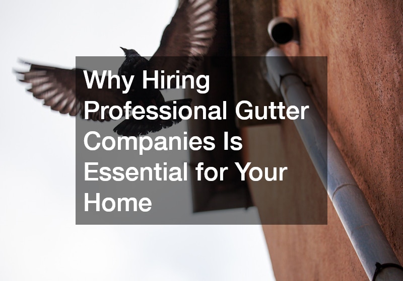 Why Hiring Professional Gutter Companies Is Essential for Your Home